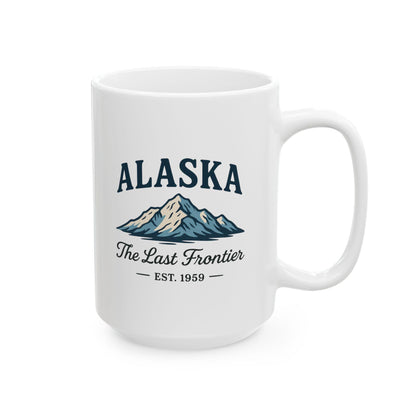 ColorFlow | Alaska The Last Frontier Mug | Mountain Adventure Coffee Cup | 15oz Ceramic Travel Gift