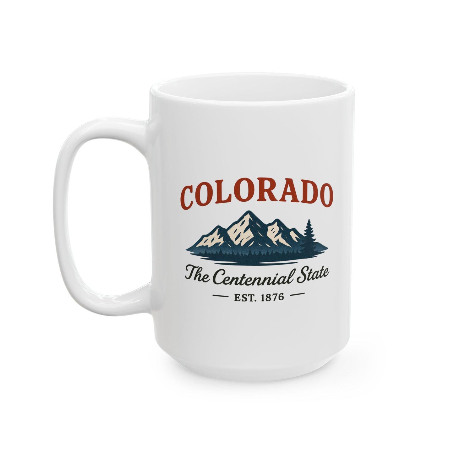 ColorFlow | Colorado The Centennial State Mug | Mountain Coffee Cup | 15oz Ceramic Adventure Gift