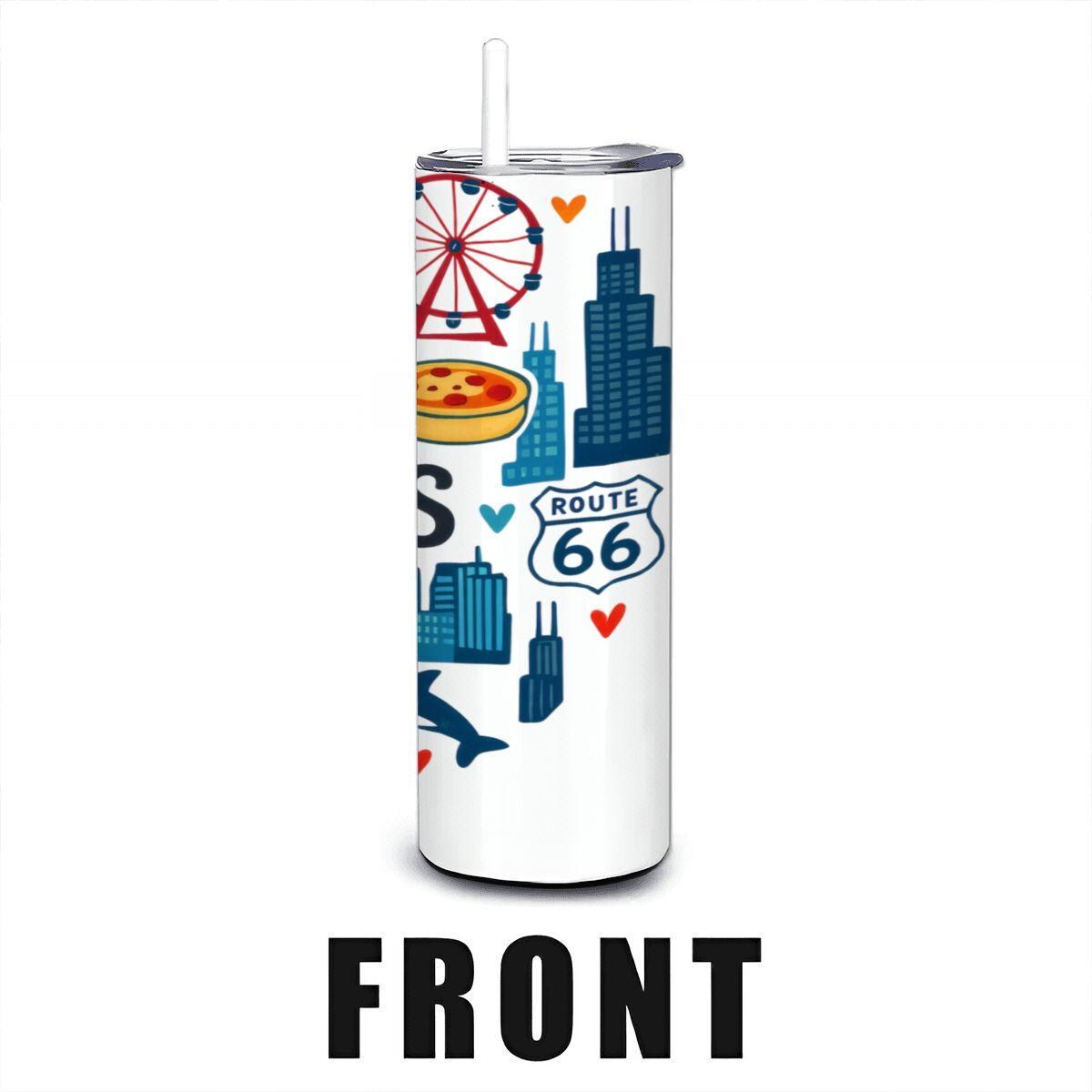Illinois Land of Lincoln Tumbler | Midwest Stainless Steel Travel Mug