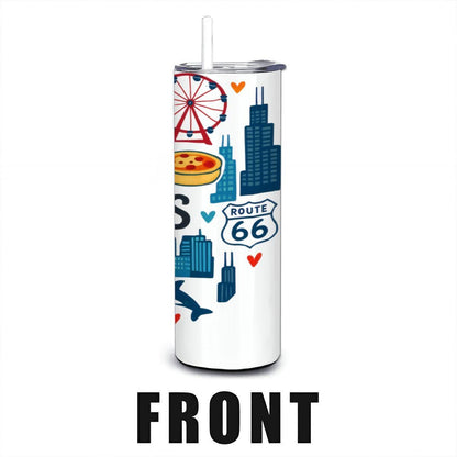 Illinois Land of Lincoln Tumbler | Midwest Stainless Steel Travel Mug