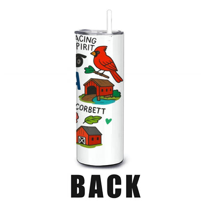 Indiana Hoosier State Tumbler | Racing Spirit Insulated Stainless Steel Cup
