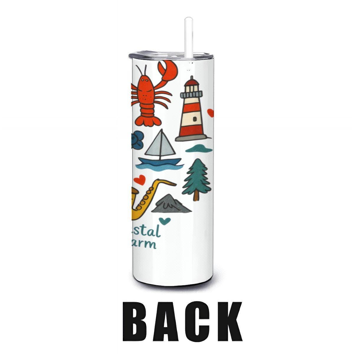 Maine Coastal Tumbler | 20oz Insulated Stainless Steel Travel Mug