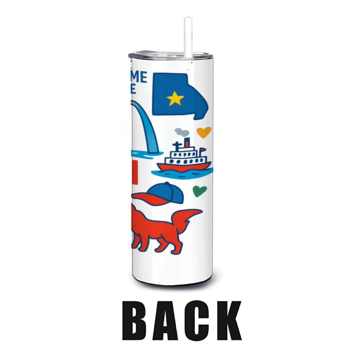 ColorFlow | Missouri Show-Me State Tumbler | Ozark Adventure | 20oz Stainless Steel Travel Mug with Straw