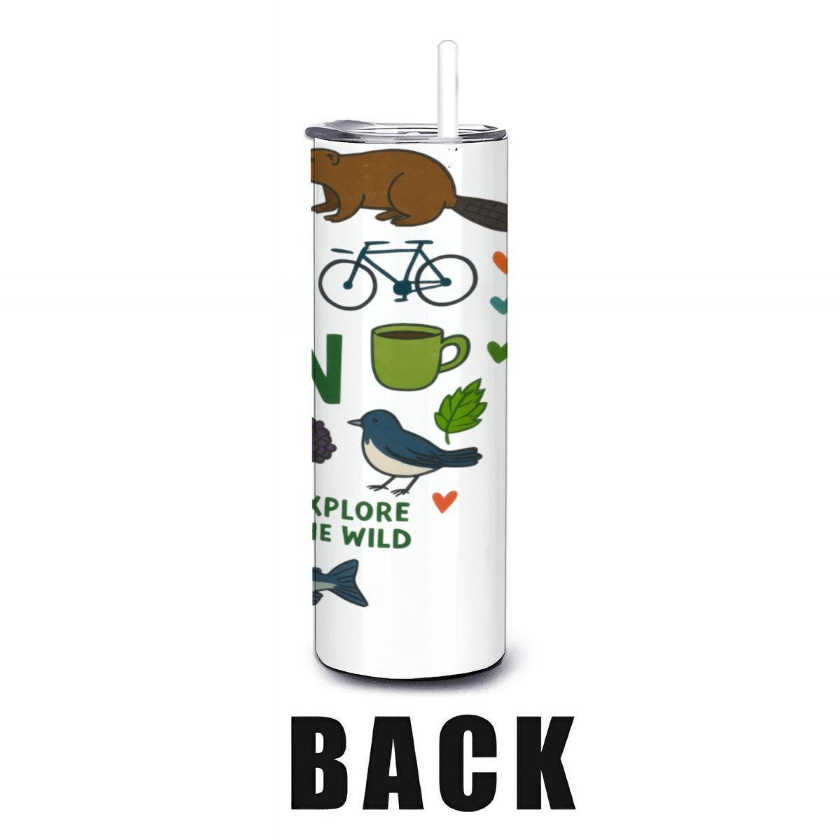 Oregon Travel Tumbler | 20oz Stainless Steel with Straw