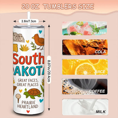 South Dakota Stainless Steel Tumbler | Mount Rushmore Travel Mug