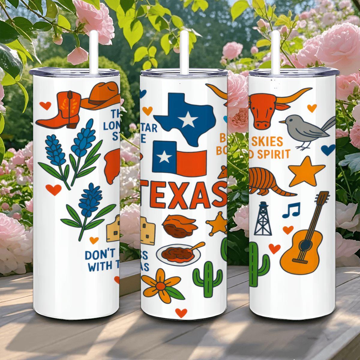 Texas Pride Tumbler | 20oz Stainless Steel Travel Mug