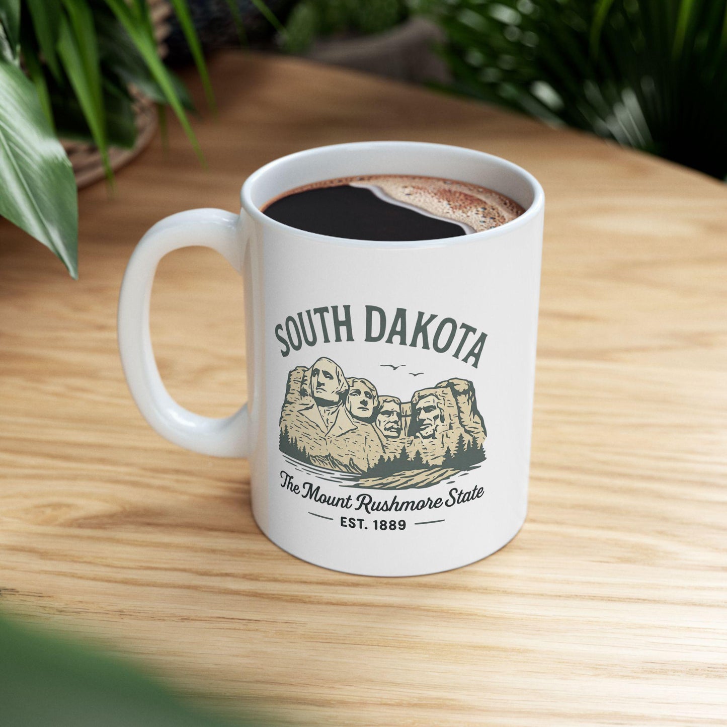 ColorFlow | South Dakota Mount Rushmore Mug | Travel Souvenir Coffee Cup | 15 oz Ceramic Gift for Adventure Lovers