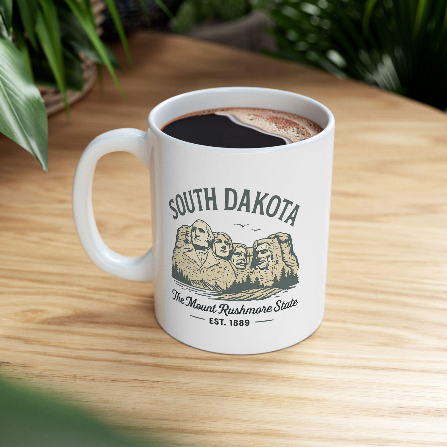 ColorFlow | South Dakota Mount Rushmore Mug | Travel Souvenir Coffee Cup | 15 oz Ceramic Gift for Adventure Lovers