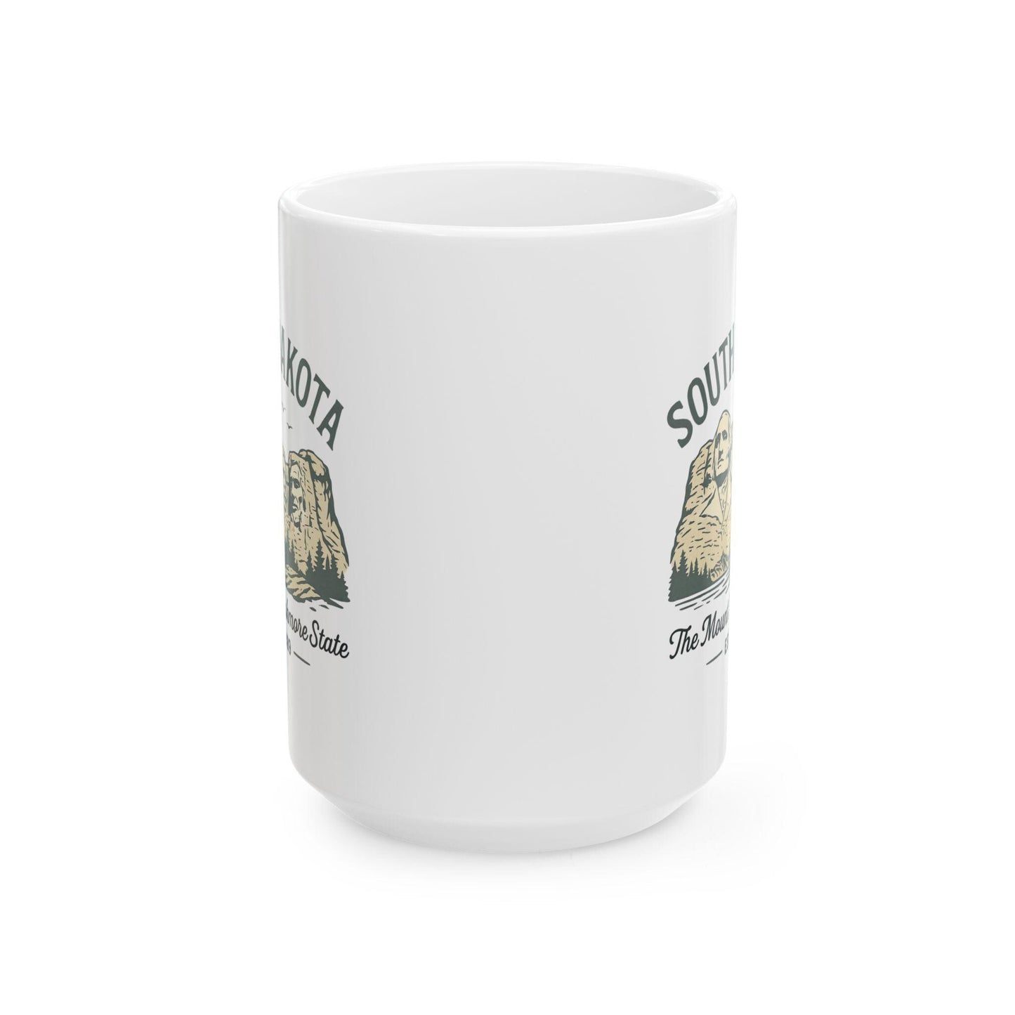 ColorFlow | South Dakota Mount Rushmore Mug | Travel Souvenir Coffee Cup | 15 oz Ceramic Gift for Adventure Lovers