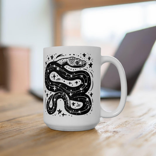 Celestial Serpent Mug | Cosmic Snake Astrology Coffee Cup
