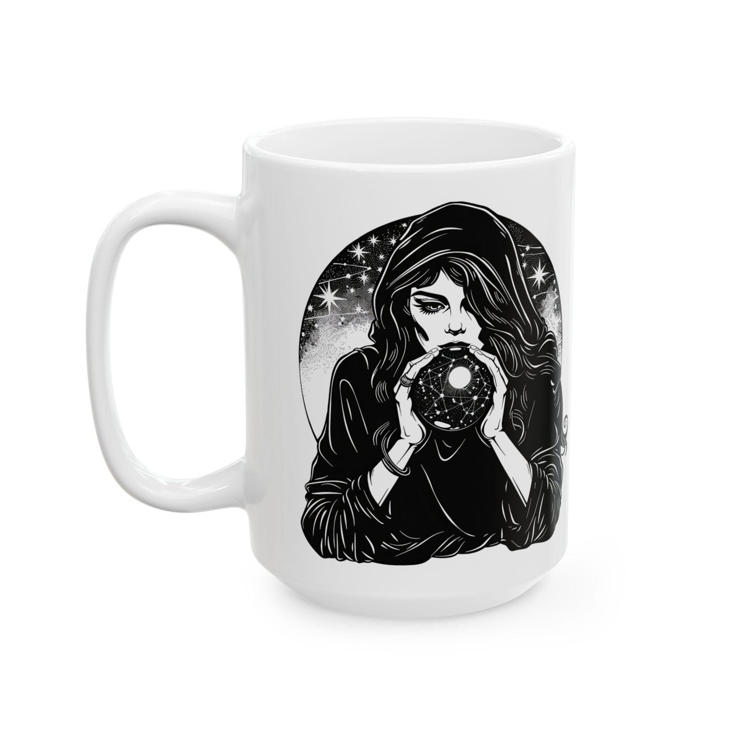 Mystic Fortune Teller Mug | Witchy Ceramic Coffee Cup (15oz)