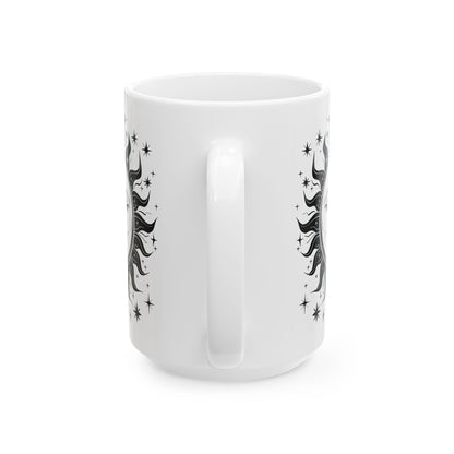 Sun and Moon Ceramic Coffee Mug | Celestial Astrology Gift