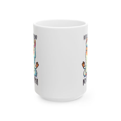 No Drama Llama Coffee Mug | Funny Meditating Animal Gift