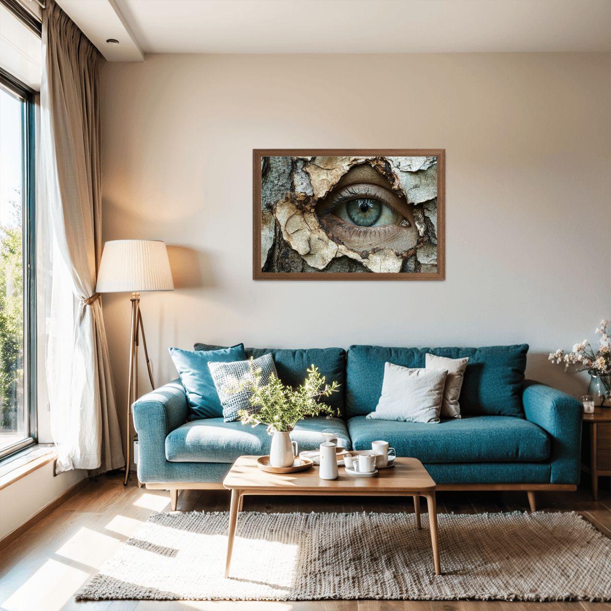 Surreal Tree Eye Wooden Jigsaw Puzzle | Unique Art Decor Gift