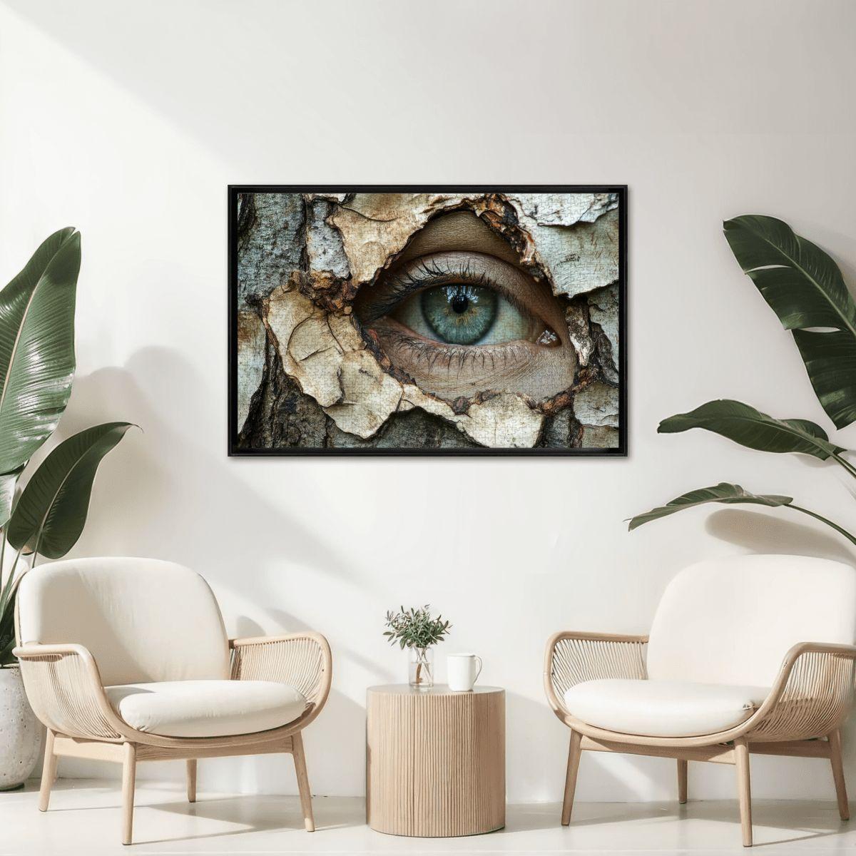 Surreal Tree Eye Wooden Jigsaw Puzzle | Unique Art Decor Gift