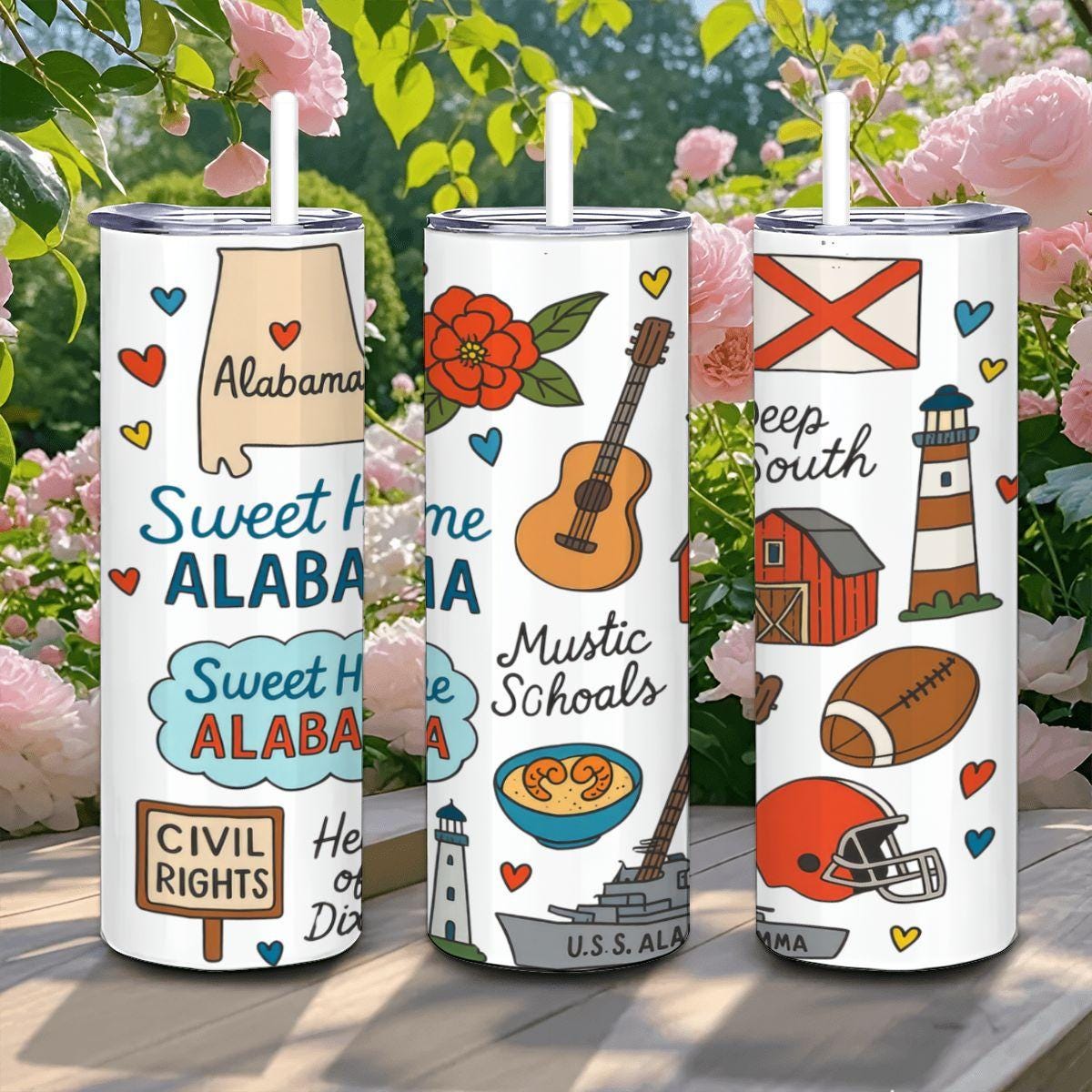 Sweet Home Alabama Tumbler | 20oz Stainless Steel Travel Cup