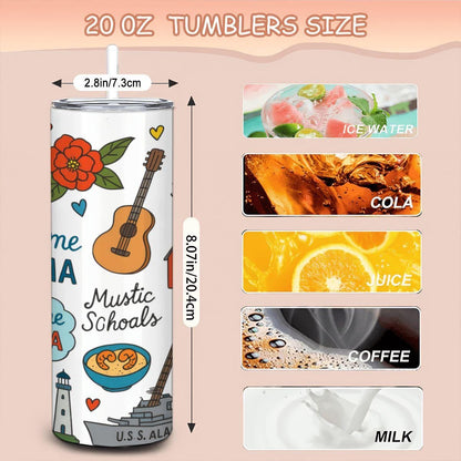 Sweet Home Alabama Tumbler | 20oz Stainless Steel Travel Cup