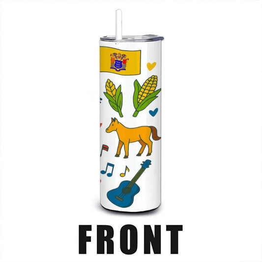 ColorFlow | New Jersey Garden State Tumbler | Pine Barrens to Shore | 20oz Stainless Steel Travel Mug with Straw