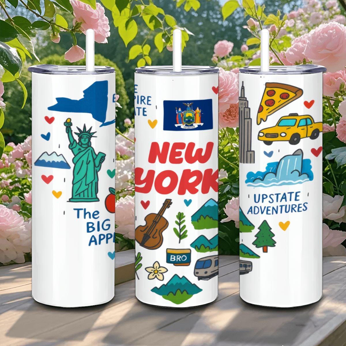 New York City Tumbler | Empire State Design, 20oz Travel Mug