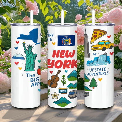 New York City Tumbler | Empire State Design, 20oz Travel Mug
