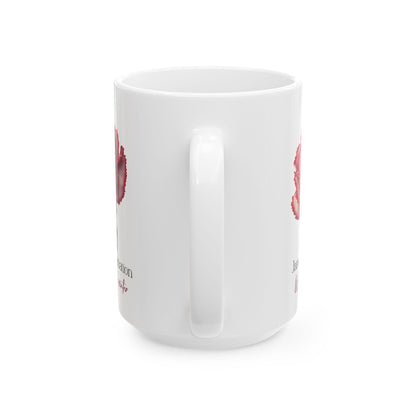 January Carnation Coffee Mug | Winter Birth Flower Gift