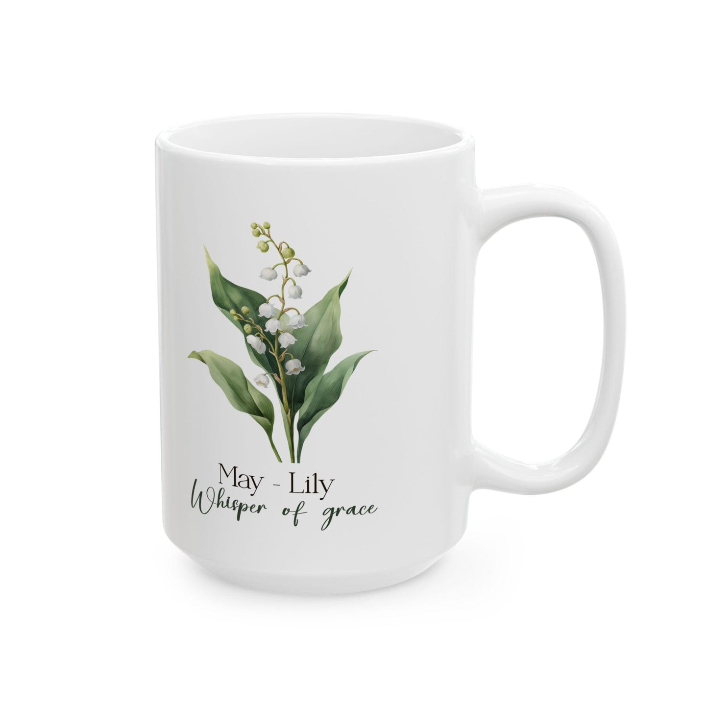 Lily of the Valley Mug | May Birth Flower, Floral Coffee Cup