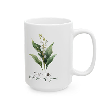 Lily of the Valley Mug | May Birth Flower, Floral Coffee Cup