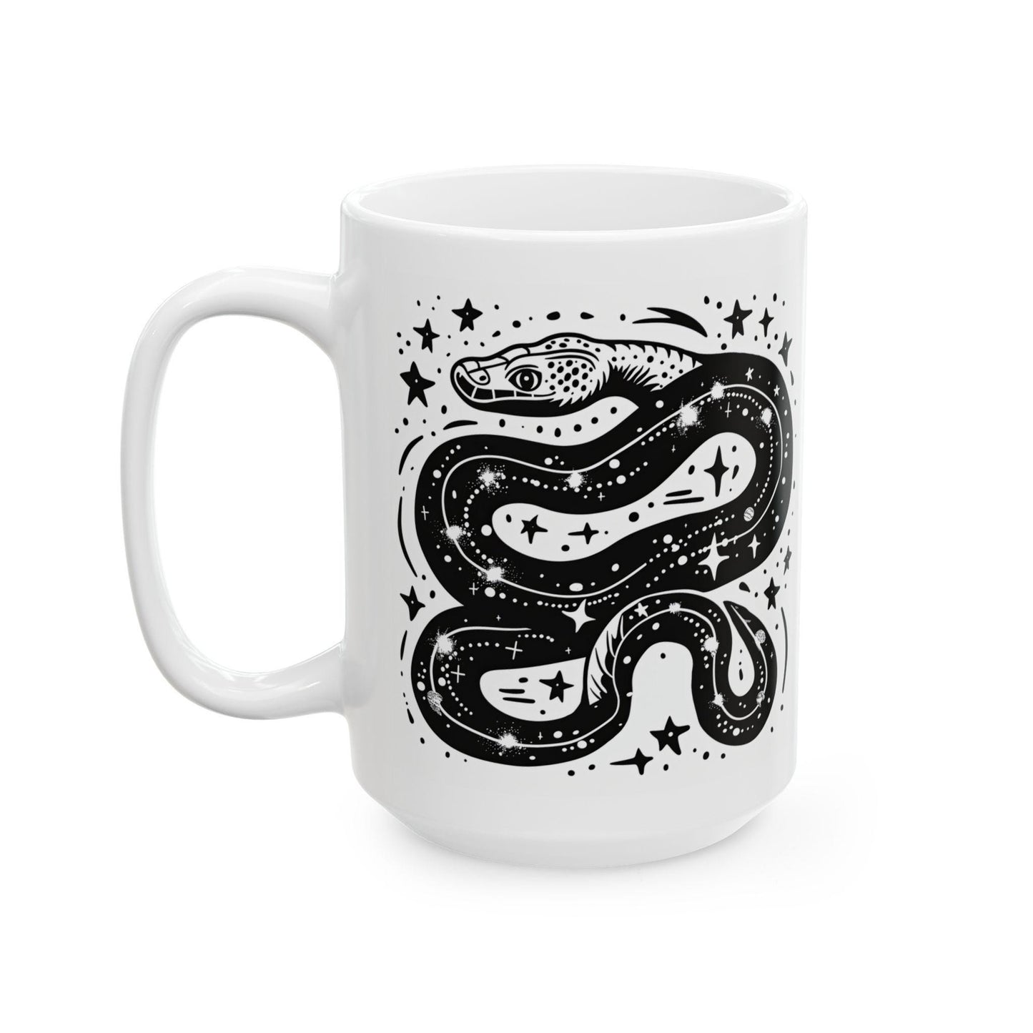 Celestial Serpent Mug | Cosmic Snake Astrology Coffee Cup
