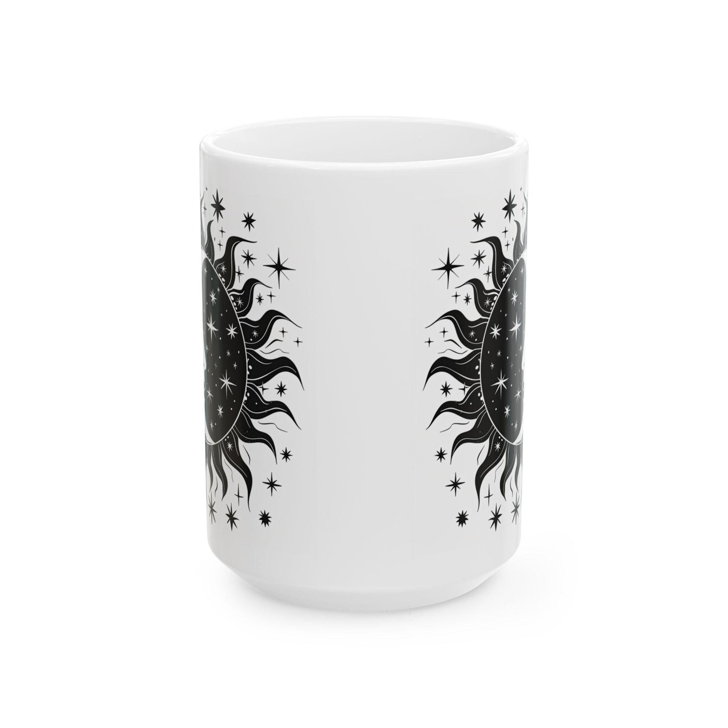 Sun and Moon Ceramic Coffee Mug | Celestial Astrology Gift