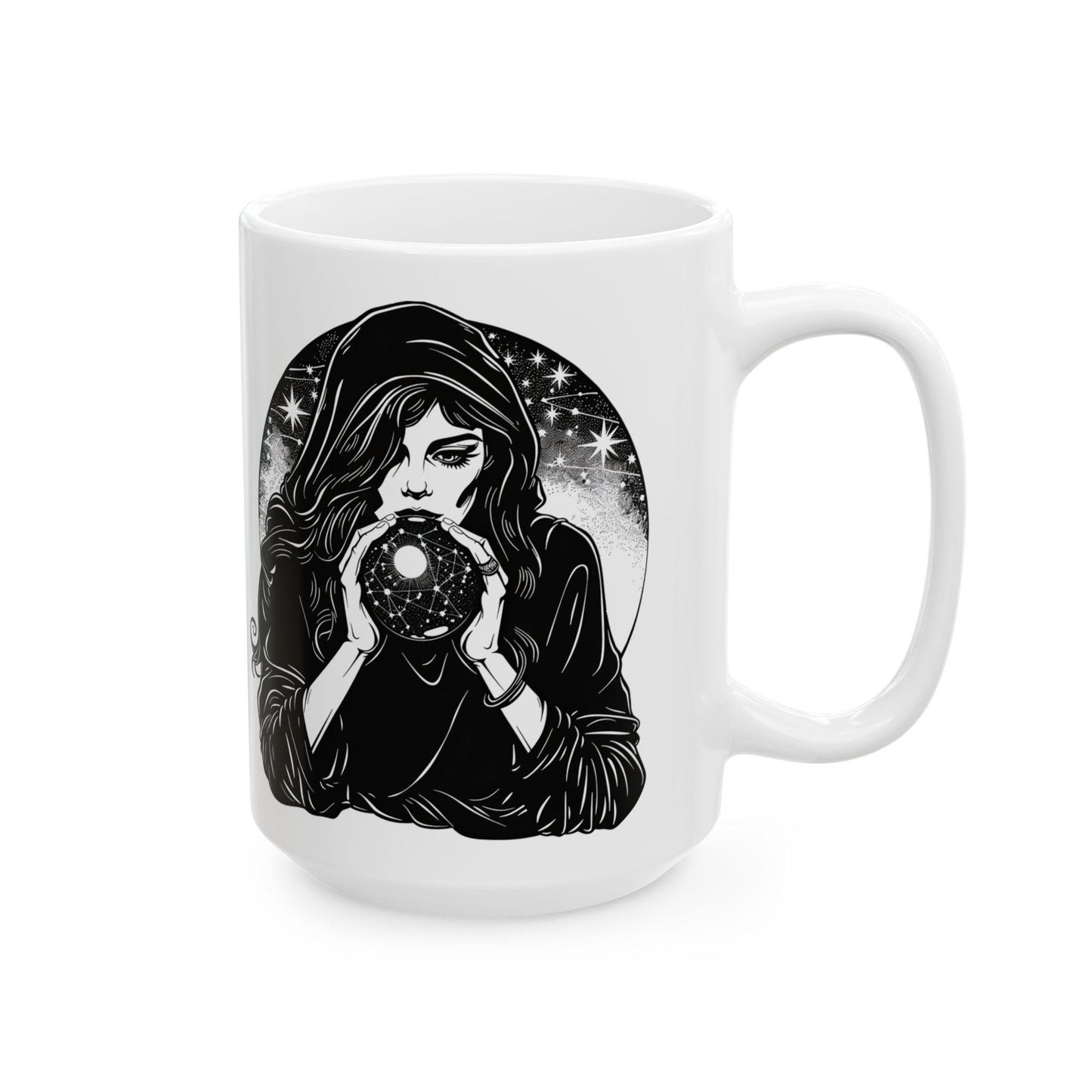 Mystic Fortune Teller Mug | Witchy Ceramic Coffee Cup (15oz)