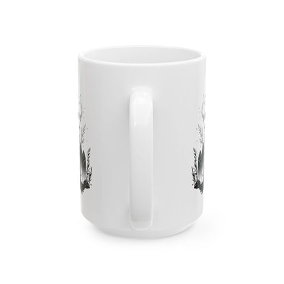 Witch Moon Coffee Mug | Mystical Crystal Wiccan Art 15oz