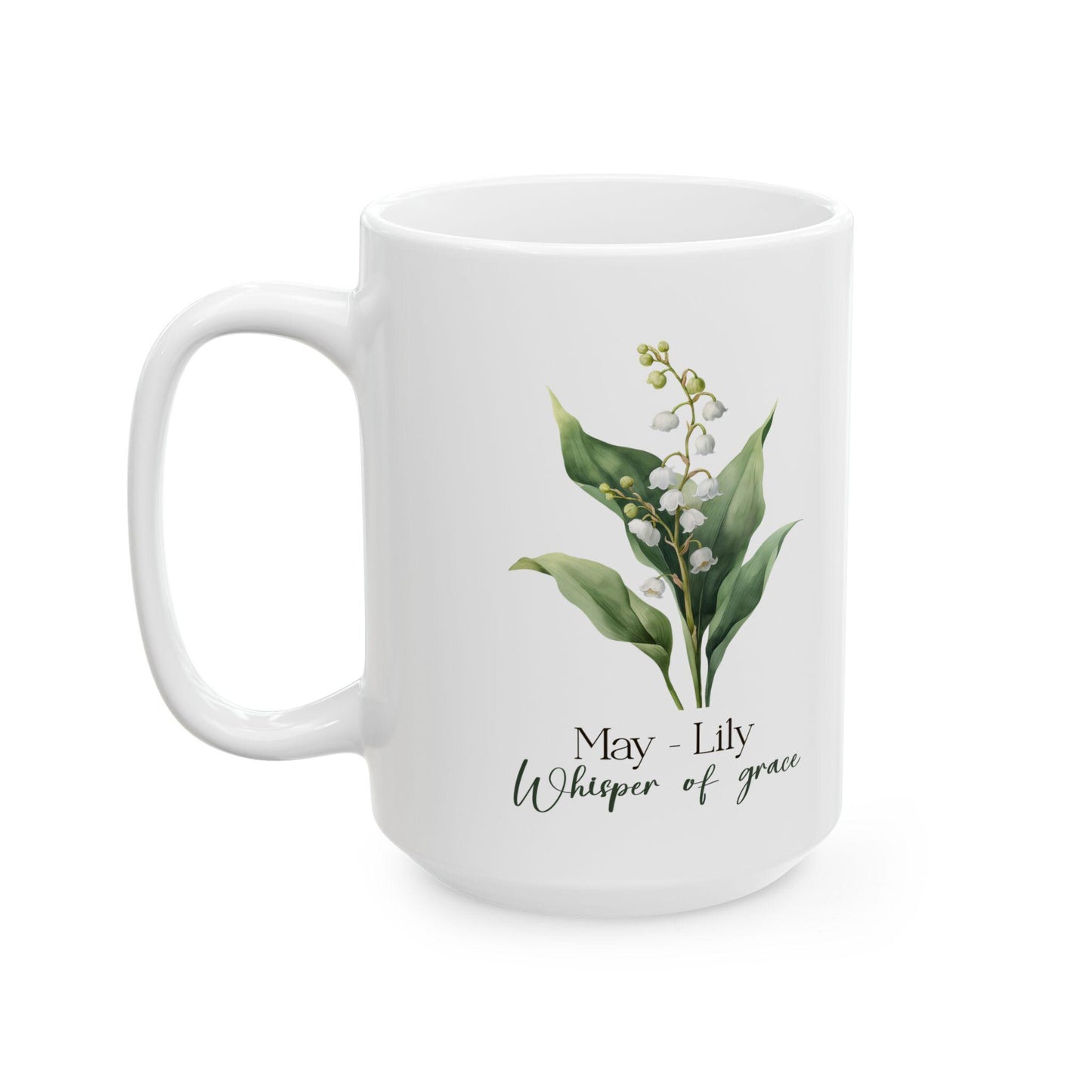 Lily of the Valley Mug | May Birth Flower, Floral Coffee Cup