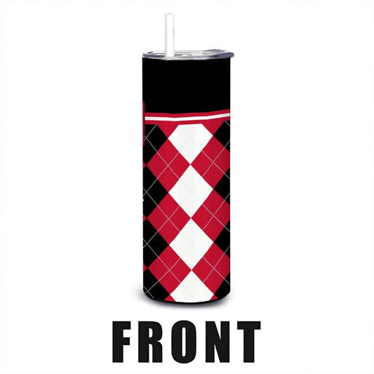 ColorFlow | San Diego State Aztecs Inspired 20oz Straight Tumbler | Custom Name Option | Stainless Steel