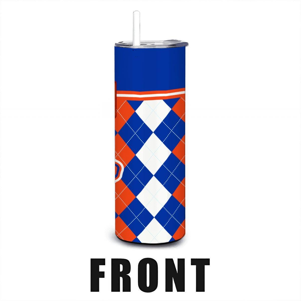 ColorFlow | Boise State Broncos Inspired 20oz Straight Stainless Tumbler | Game Day Style | Personalization Optional