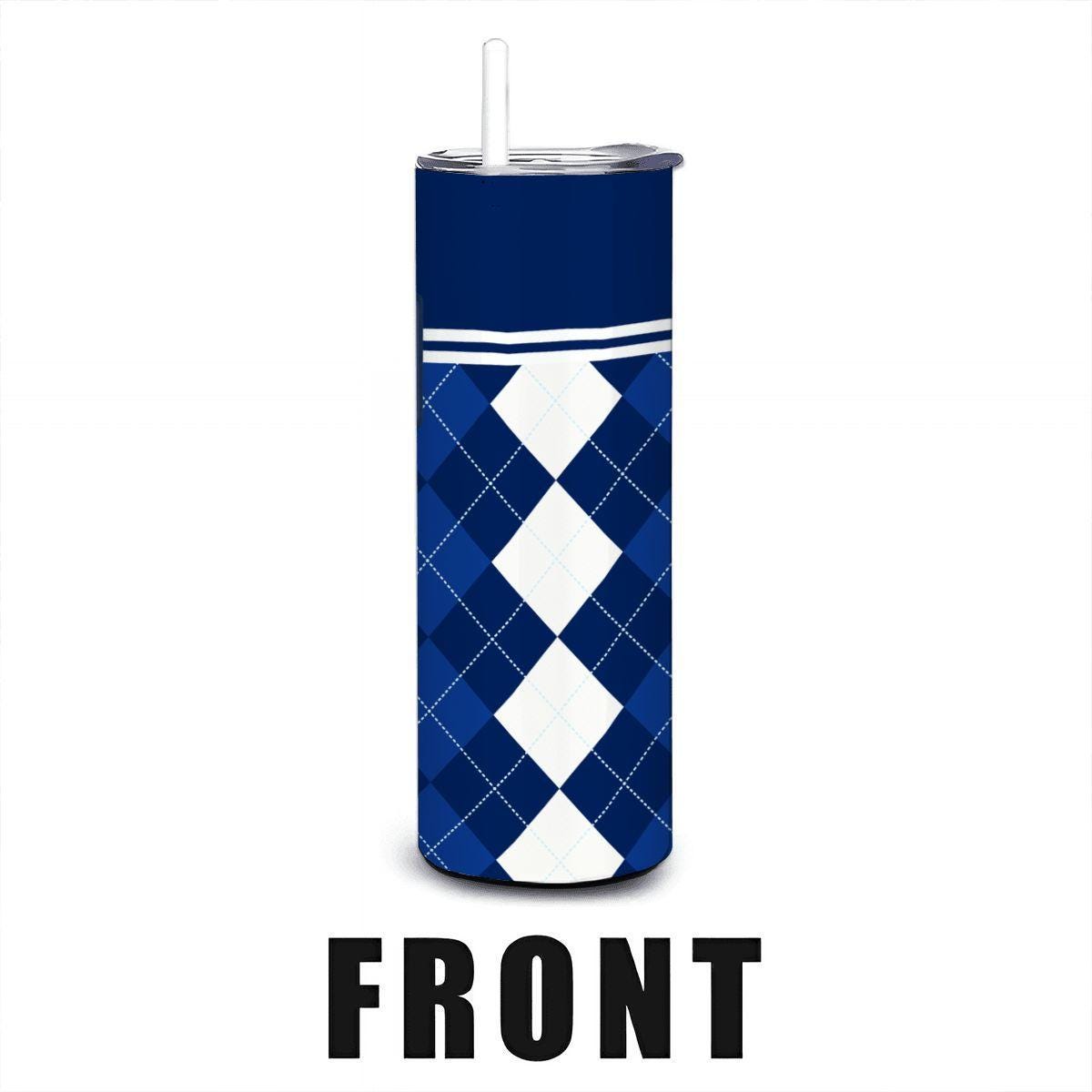 ColorFlow | Rice Owls Inspired 20oz Straight Stainless Tumbler | Clean College Style | Personalization Optional