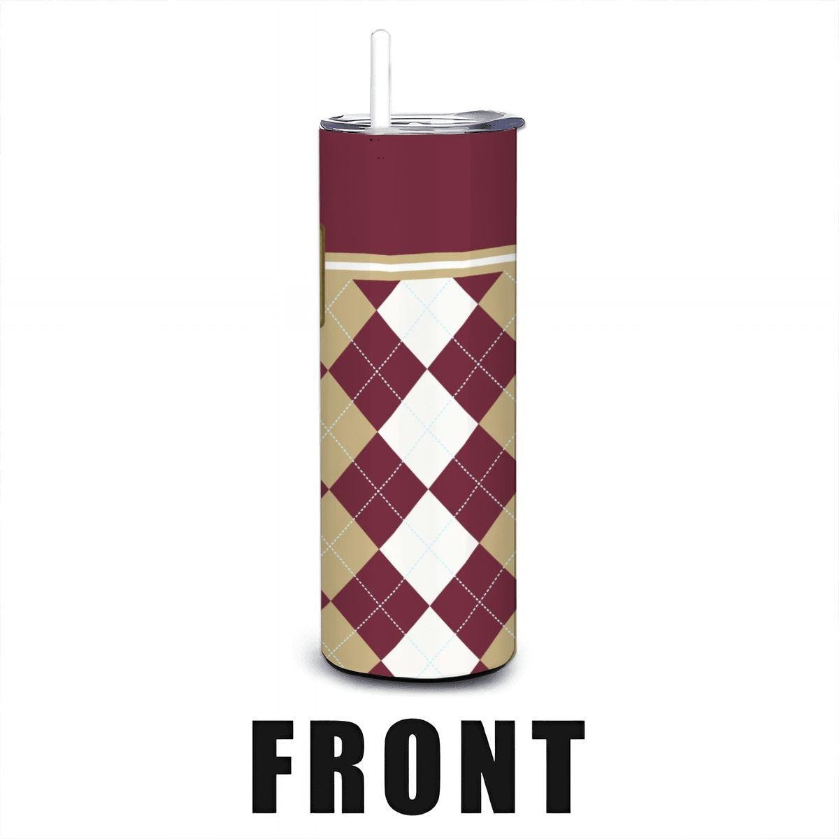 ColorFlow | Florida State Seminoles Inspired 20oz Straight Tumbler | Garnet Gold Game Day Look | Personalization Optional