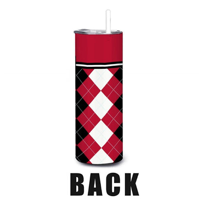 ColorFlow | New Mexico Lobos Inspired 20oz Straight Stainless Tumbler | Game Day Drinkware | Personalization Optional