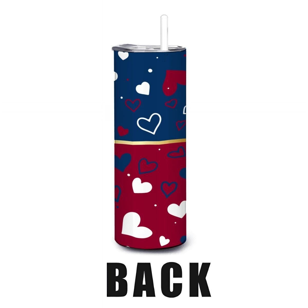 ColorFlow | Los Angeles Inspired Angels Hearts Straight Tumbler 20oz Stainless Steel Drinkware Optional Personalization