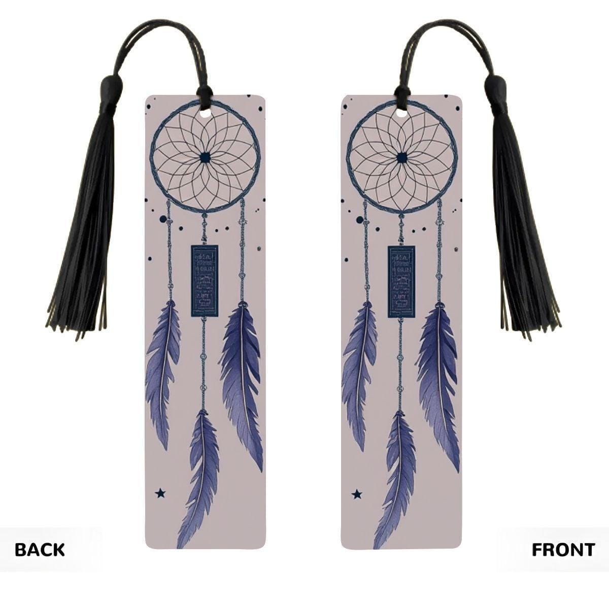 ColorFlow | Boho Dreamcatcher Feathers Metal Bookmark Spiritual Bohemian Reading Gift | Optional Personalization