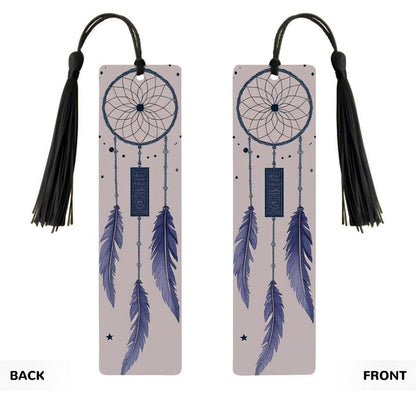 ColorFlow | Boho Dreamcatcher Feathers Metal Bookmark Spiritual Bohemian Reading Gift | Optional Personalization