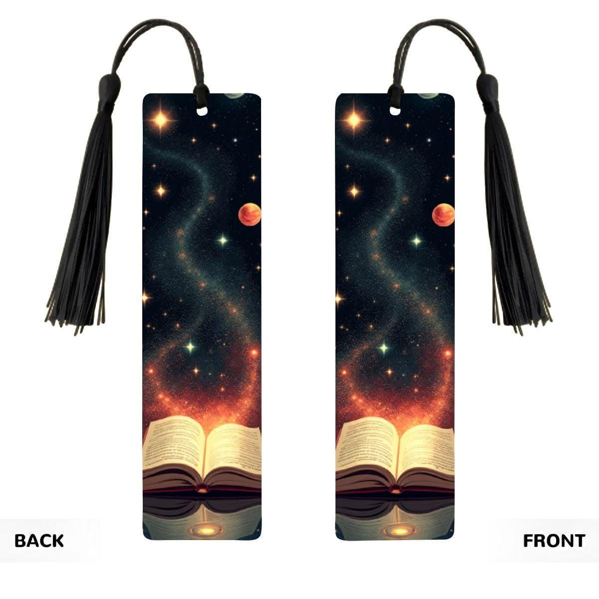 ColorFlow | Galaxy Planets Book Metal Bookmark Celestial Cosmic Space Reading Lover Gift | Optional Personalization