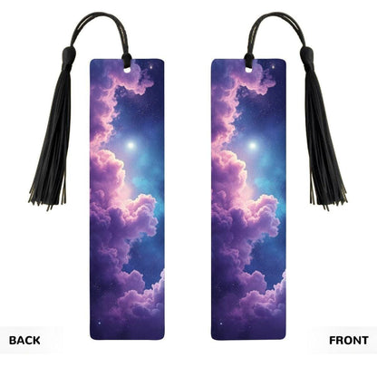 ColorFlow | Galaxy Spiral Light Metal Bookmark Cosmic Portal Fantasy Sky Reading Gift | Optional Personalization