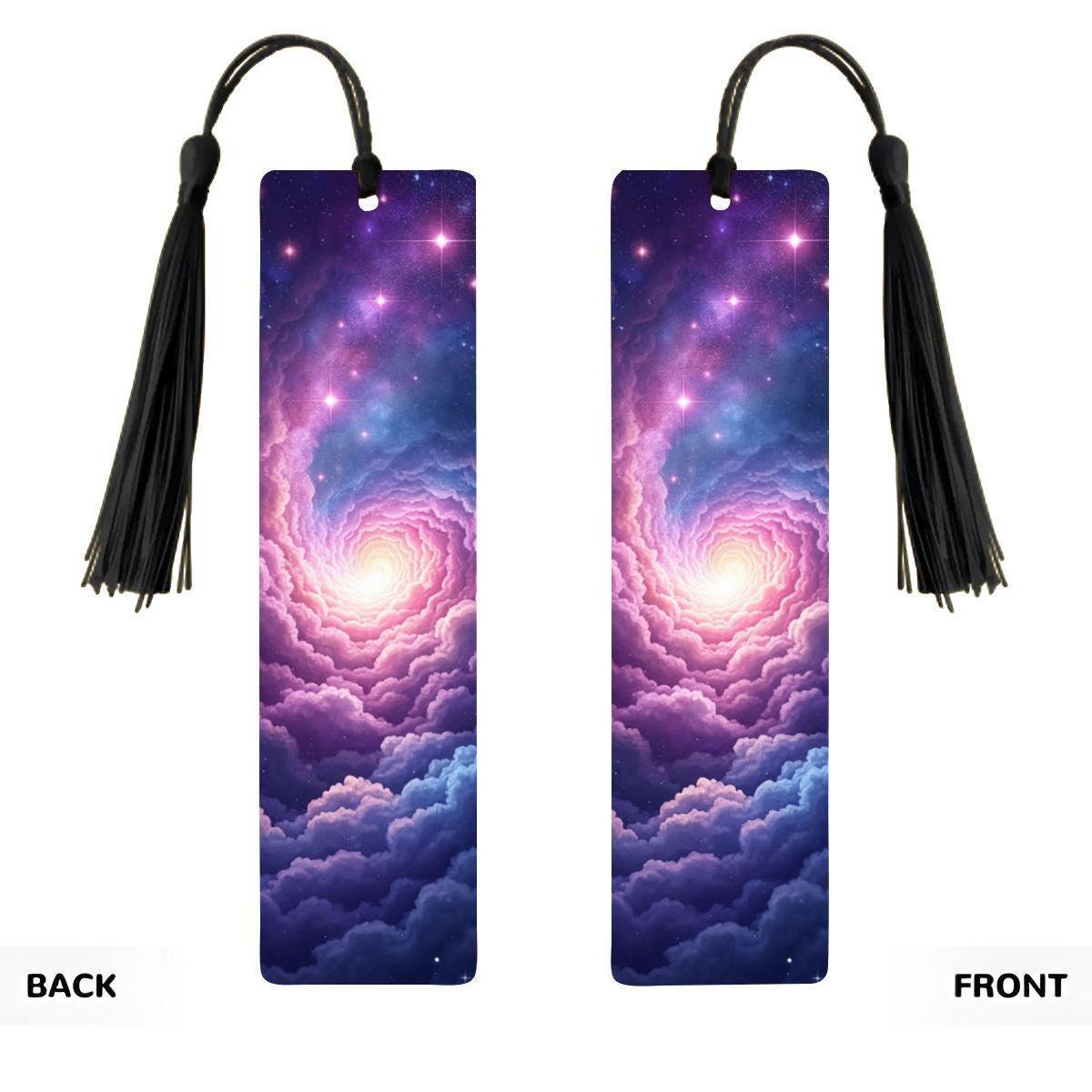 ColorFlow | Pastel Galaxy Cloud Metal Bookmark Dreamy Celestial Sky Aesthetic Book Gift | Optional Personalization