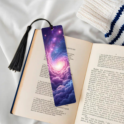 ColorFlow | Pastel Galaxy Cloud Metal Bookmark Dreamy Celestial Sky Aesthetic Book Gift | Optional Personalization