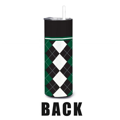 ColorFlow | Hawaii Inspired Warriors Argyle Straight Tumbler 20oz Stainless Steel Drinkware Optional Personalization