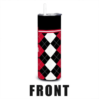 ColorFlow | UNLV Rebels Inspired 20oz Straight Tumbler | College Team Drinkware | Personalization Optional