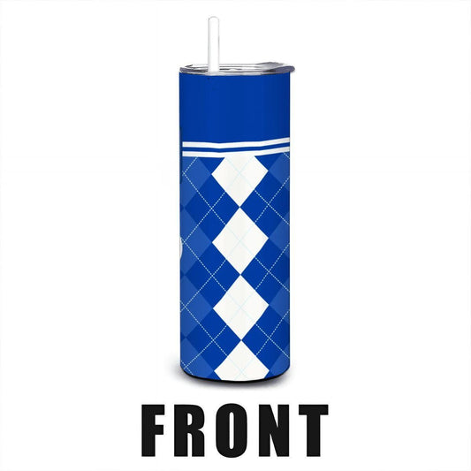 ColorFlow | BYU Cougars Inspired 20oz Straight Stainless Tumbler | Royal Blue Classic Design | Personalization Optional