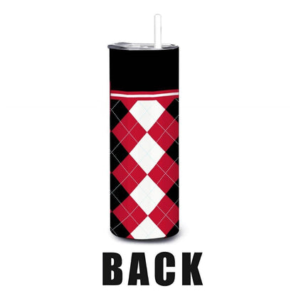 ColorFlow | San Diego State Aztecs Inspired 20oz Straight Tumbler | Custom Name Option | Stainless Steel