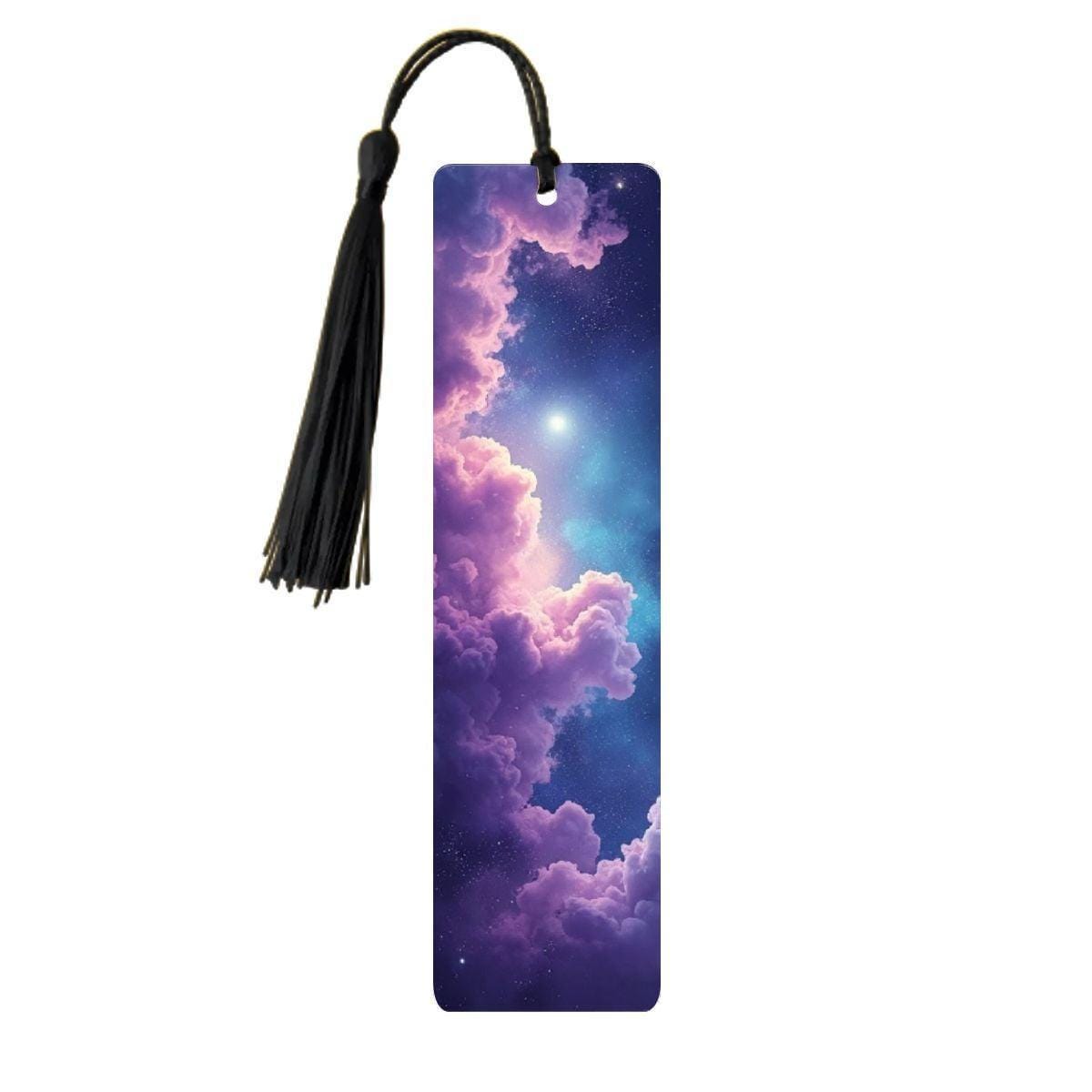 ColorFlow | Galaxy Spiral Light Metal Bookmark Cosmic Portal Fantasy Sky Reading Gift | Optional Personalization