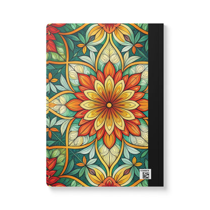 ColorFlow | Sunlit Mandala Bloom Composition Notebook | Vibrant Floral Pattern Journal for School Work and Creativity